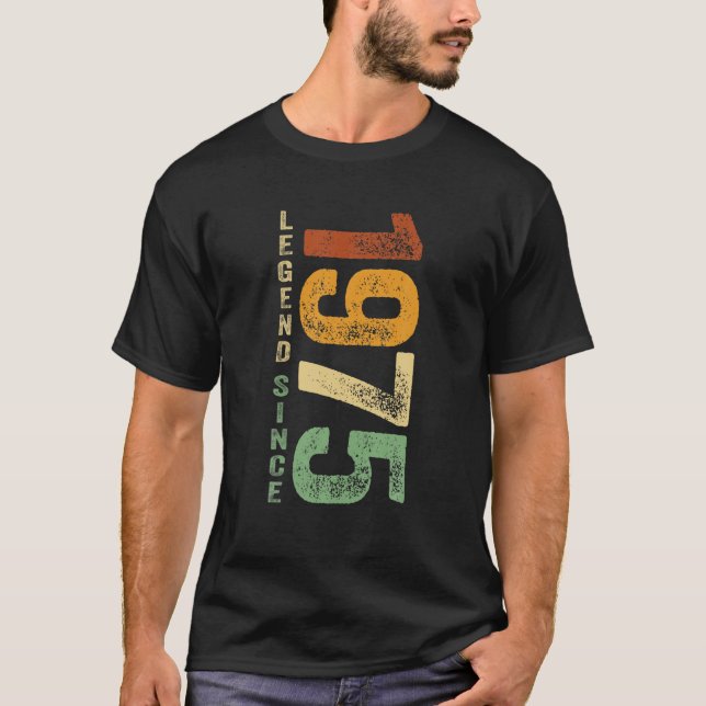 1975 års födelsedagslängd sedan 1975 gåvor födda 1 t shirt (Framsida)