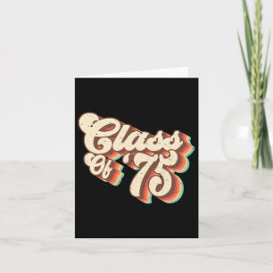 1975 Cl Reunion Retro Cl av 75 gymnasieelever Kort