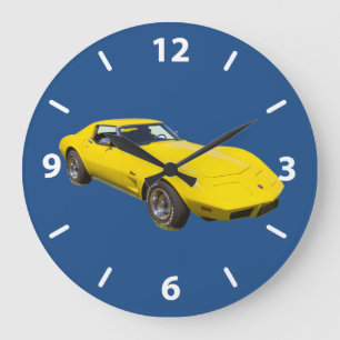 1975 Corvette Stingray-sportbil Stor Klocka