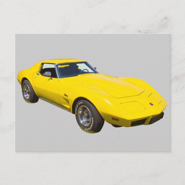 1975 Corvette Stingray-sportbil Vykort (Framsida)