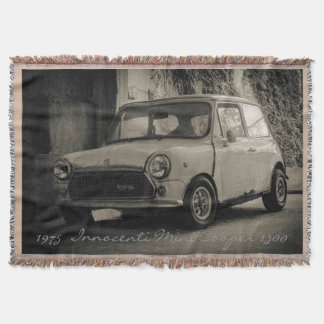 1975 Innocenti Mini Cooper 1300 Throw Blanket Filt