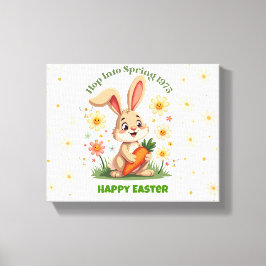 1975 Retro Påskharen Bunny Canvastryck