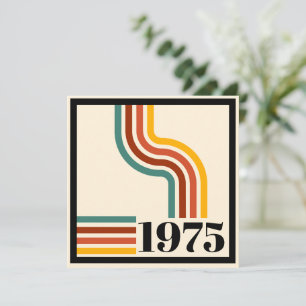 1975 Retro Rand Vintage affisch Inbjudningar