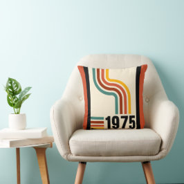 1975 Retro Rand Vintage affisch Kudde