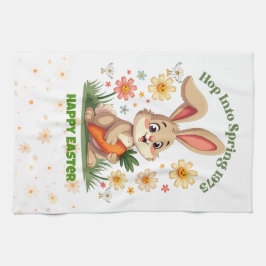 1975 Retro Vår Bunny Kökshandduk
