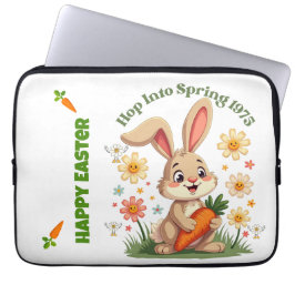 1975 Retro Vår Bunny Laptop Fodral