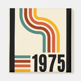 1975 Retro Vintage affisch 50:e födelsedagen Magnet