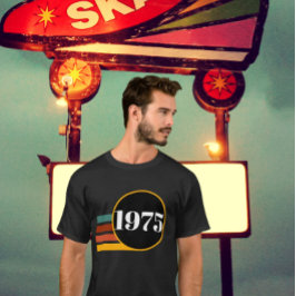 1975 Retro Vintage affisch 50:e födelsedagen T Shirt