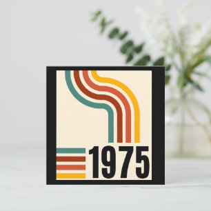 1975 Retro Vintage affisch 50:e födelsedagen Tack