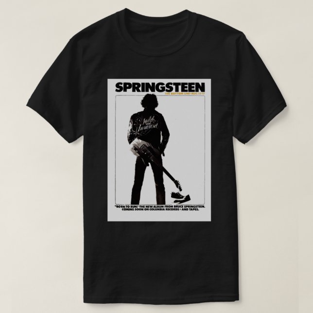 1975 Springsteen-konsert Poster målning. T Shirt (Design framsida)