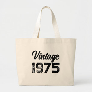 1975 Vintage 50:e födelsedag Anpassningsbarna Föde Jumbo Tygkasse