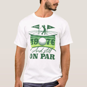 1976 50-års födelsedag för golfälskare t shirt