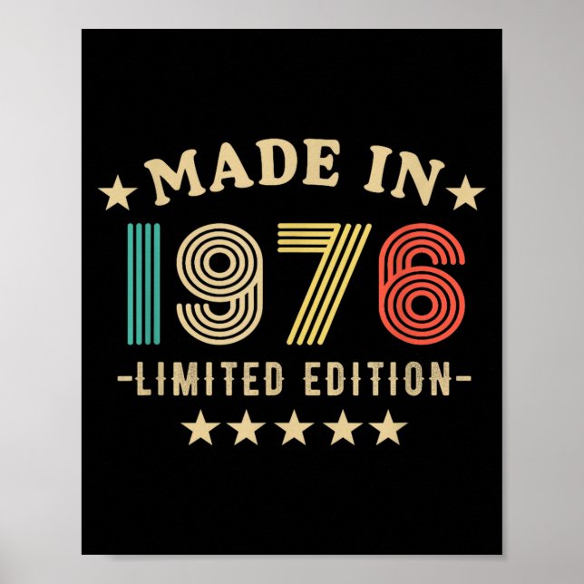 1976 50th Birthday,50th 2026 For Him, Dad,father's Poster (Framsidan)