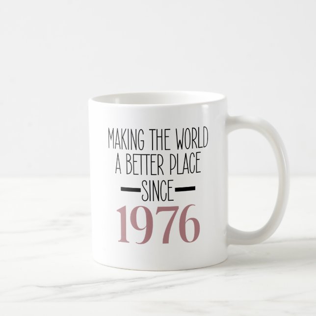 1976 Birthday 50 50th Years Old Gifts Women Mom Kaffemugg (Höger)