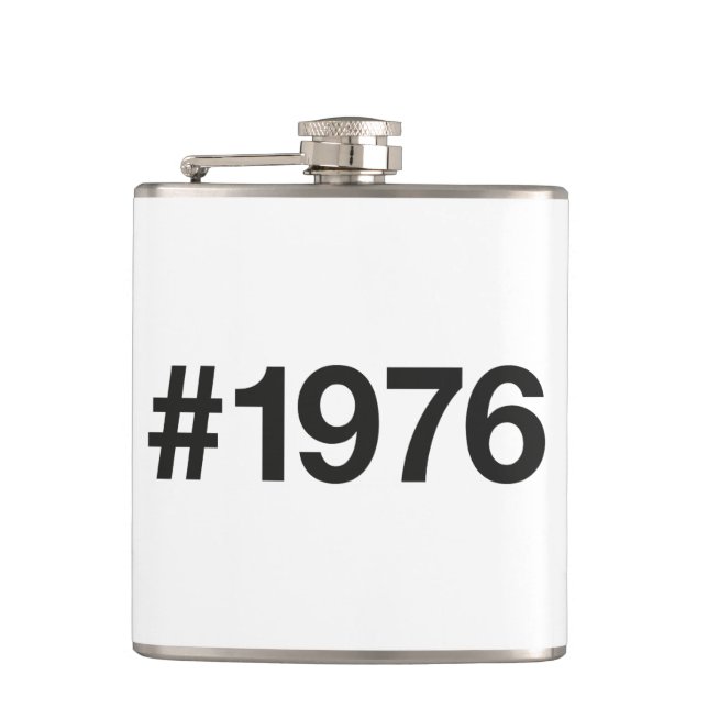 1976 Hashtag 49 ÅRS födelsedag Fickplunta (Framsidan)
