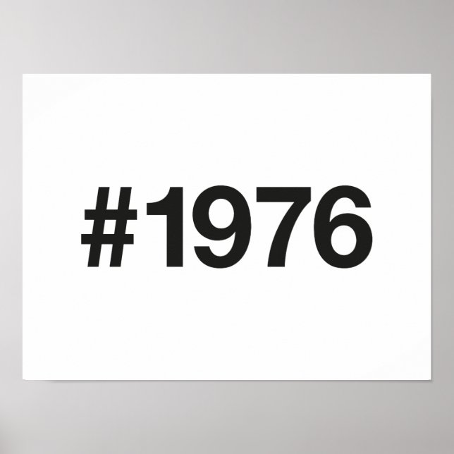 1976 Hashtag 49 ÅRS födelsedag Poster (Framsidan)