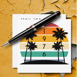 1976 Retro Rand Sunset Vintage Inbjudningar