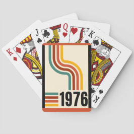 1976 Retro Rand Vintage 50:e födelsedagen Casinokort