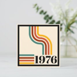 1976 Retro Rand Vintage affisch Inbjudningar