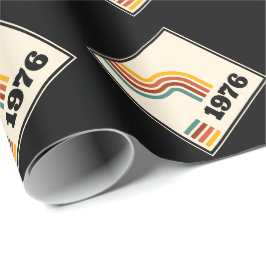 1976 Retro Vintage affisch Birthday eller Reunion Presentpapper