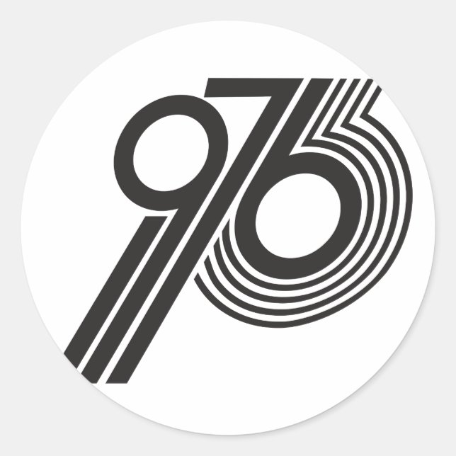 1976 RUNT KLISTERMÄRKE (Framsida)