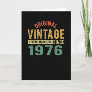 1976 Vintagens födelsedag Kort