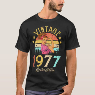 1977, 1977, 45:e födelsedagen Kvinnor 45 år gamla T Shirt