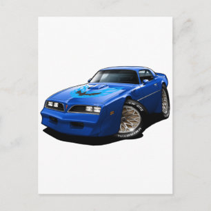 1977-78 Trans Am Blue Vykort