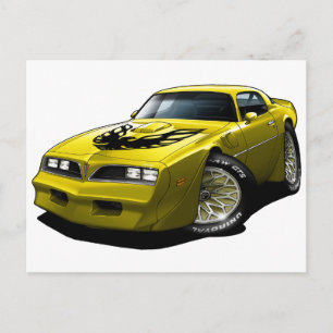 1977-78 Trans Am Gul Vykort