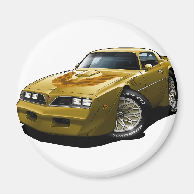 1977-78 Trans Am Guld Magnet (Framsidan)