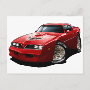 1977-78 Trans am Red Vykort