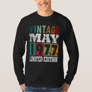 1977-årsjubileum född i maj t shirt