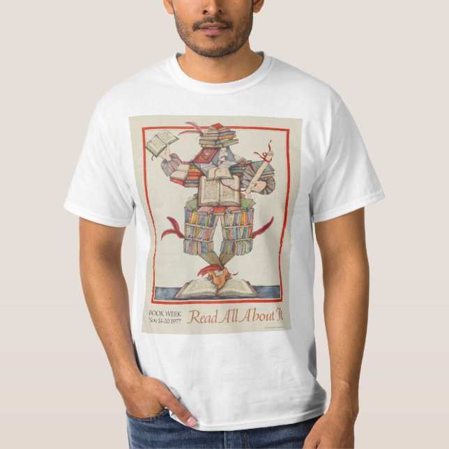 1977 barns skjorta för bokvecka t-shirt (Framsida)
