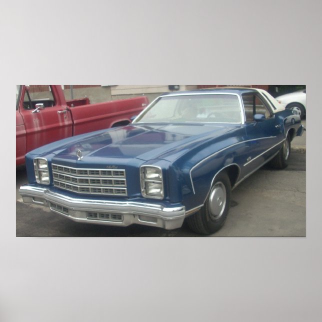 1977 Chevrolet/Chevy Monte Carlo Poster (Framsidan)