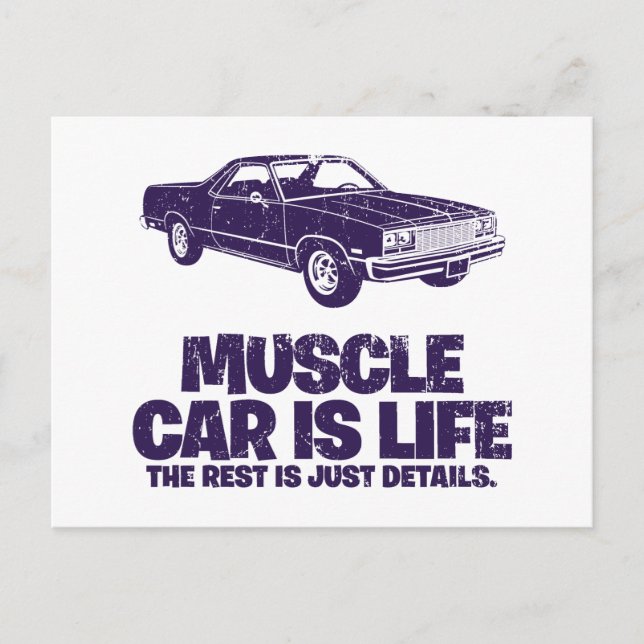 1977 Chevrolet El Camino Vykort (Framsida)