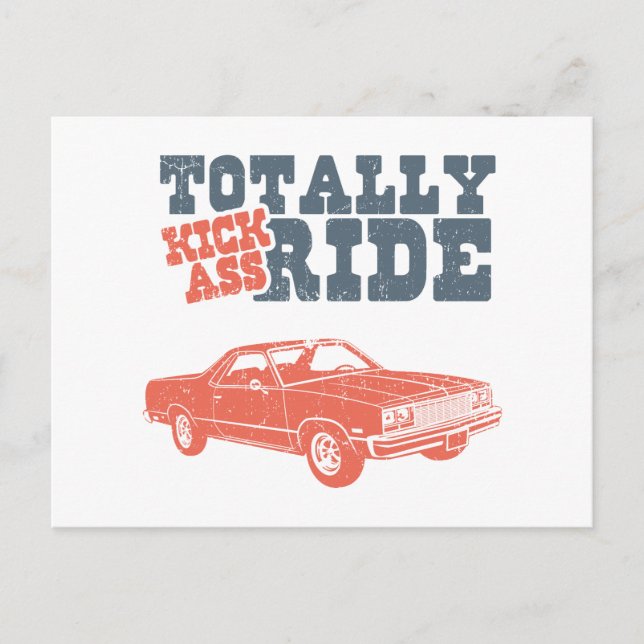 1977 Chevrolet El Camino Vykort (Framsida)