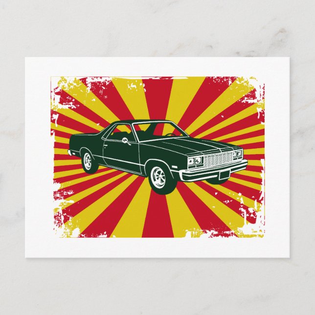 1977 Chevrolet El Camino Vykort (Framsida)