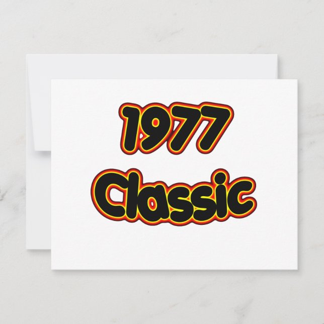 1977 Classic Kort (Framsida)