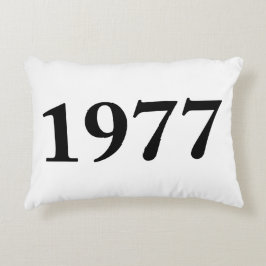 1977 för födelsedagar, årsdagar, firanden prydnadskudde