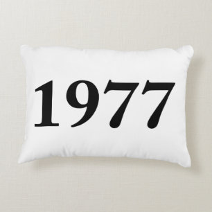 1977 för födelsedagar, årsdagar, firanden prydnadskudde