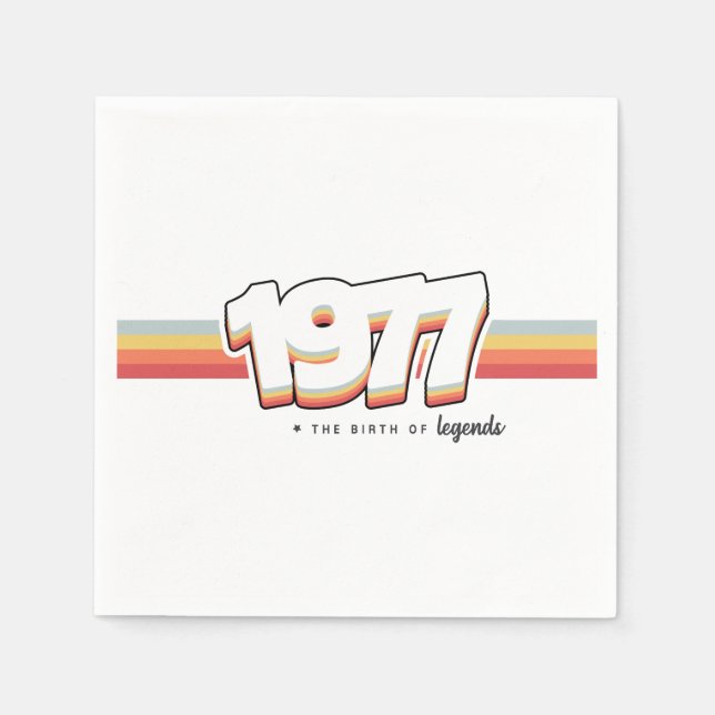 1977 Förklaringarnas födelse Pappersservett (Framsidan)