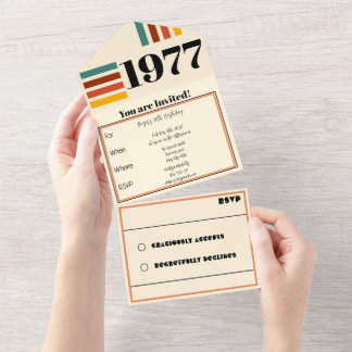1977 Retro Vintage Affisch 50-årsdag Svart