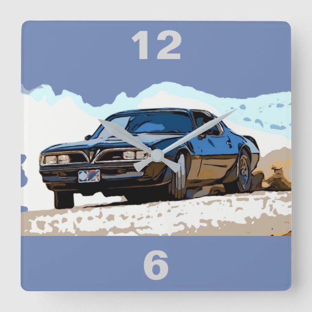 1977 TRANS AM FYRKANTIG KLOCKA (Framsida)
