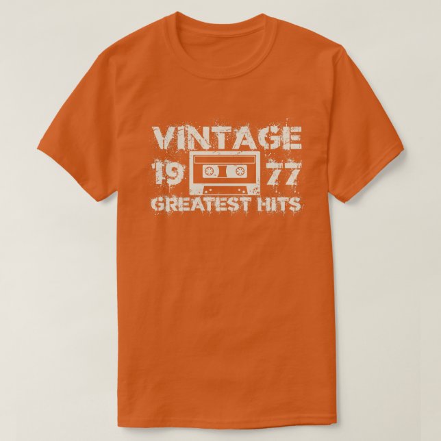 1977 Underbarare Vintagen Vit T Shirt (Design framsida)