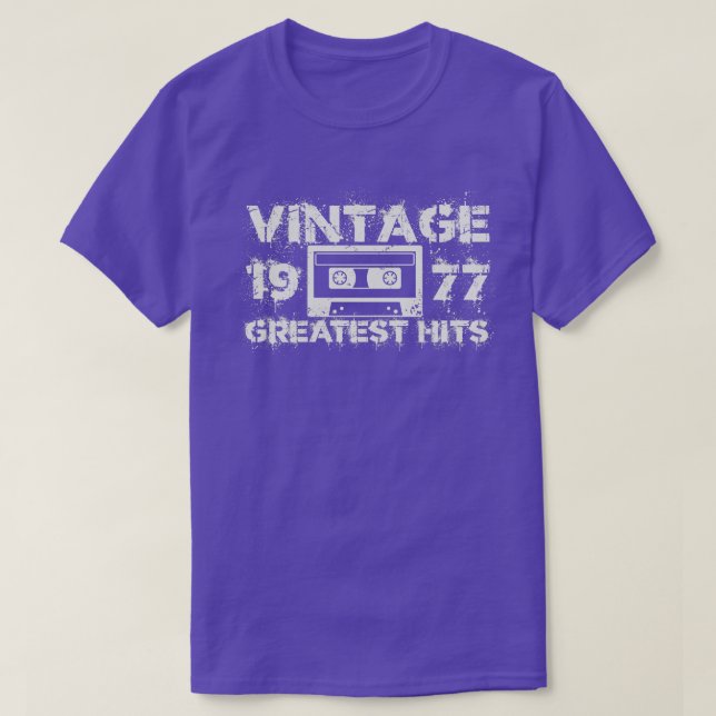 1977 Underbarare Vintagen Vit T Shirt (Design framsida)