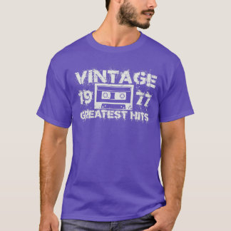 1977 Underbarare Vintagen Vit T Shirt