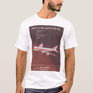 1977 vintage stil Flygplansaffisch T-shirt