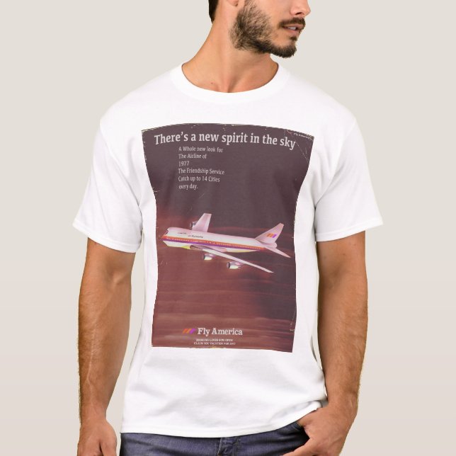 1977 vintage stil Flygplansaffisch Tröja (Framsida)