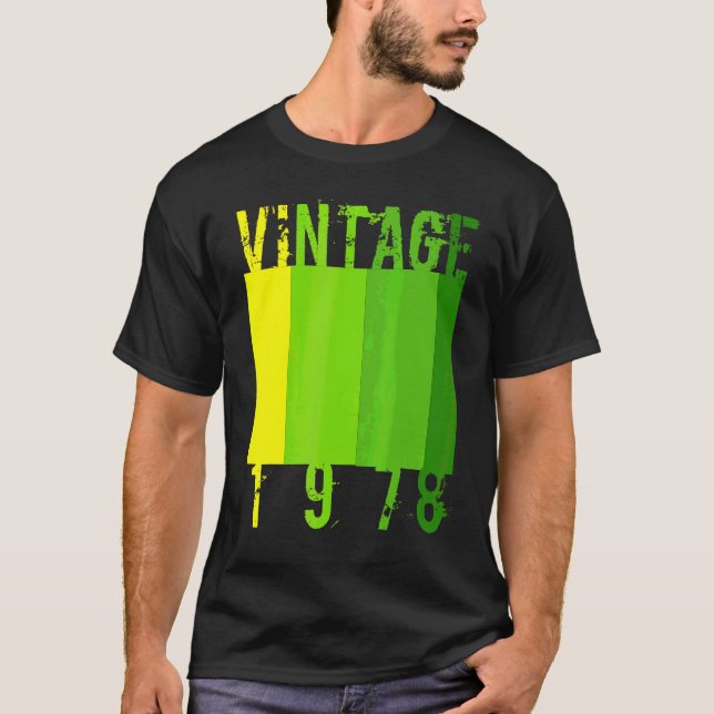 1978 44födelsedag Vintage Klassiker Ålder 1 T Shirt (Framsida)