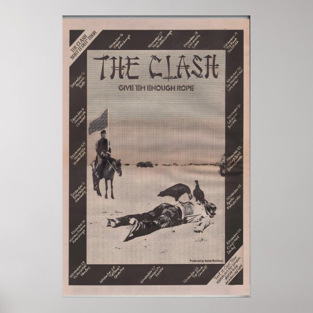 1978 Affisch CLASH SIOUXSIE och Banshees (Framsidan)